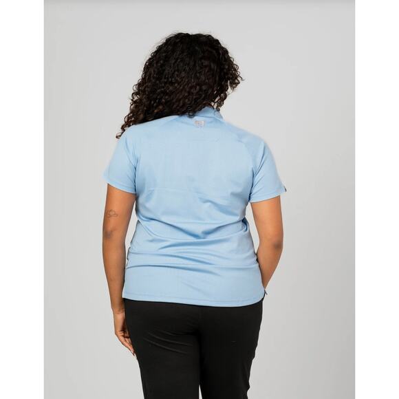 Storm Creek Women’s Visionary II Solid Short Sleeve Polo – Size M - Blue - Picture 7 of 10